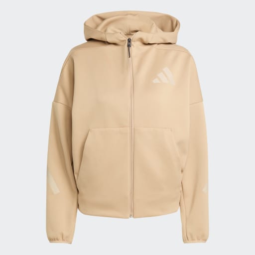 ADIDAS Z.N.E. FULL-ZIP HOODIE - Warm Sandstone