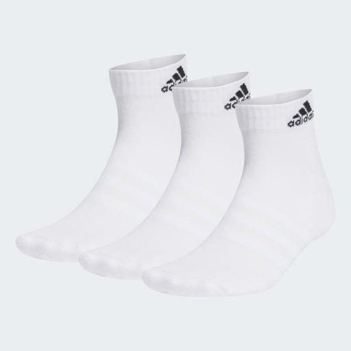 CUSHIONED SPORTSWEAR ANKLE SOCKS 3 PAIRS - White / Black