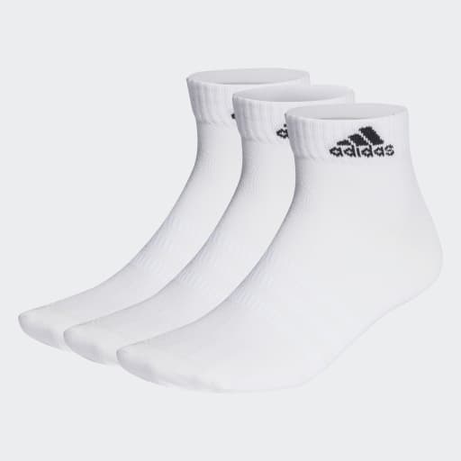 THIN AND LIGHT ANKLE SOCKS 3 PAIRS - White / Black