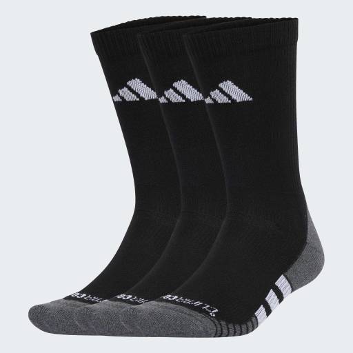 PERFORMANCE CLIMACOOL CUSHIONED CREW SOCKS 3 PAIRS - Black / White