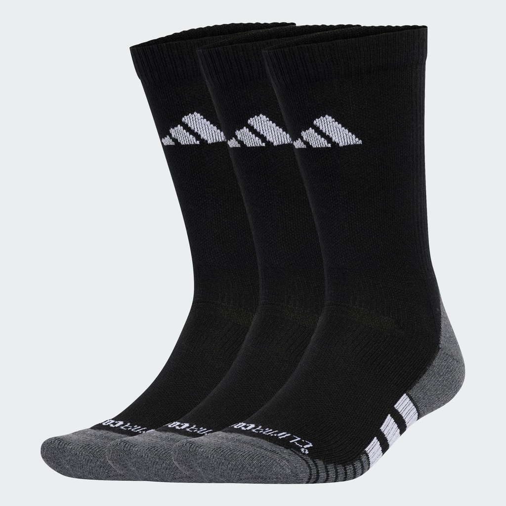 PERFORMANCE CLIMACOOL CUSHIONED CREW SOCKS 3 PAIRS - Black / White