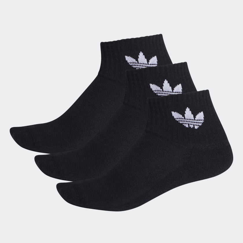 MID CREW SOCKS 3 PAIRS - Black