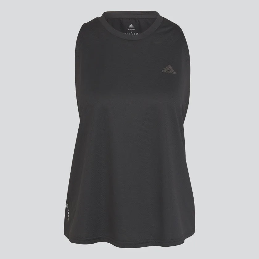 RUN ICONS 3 BAR TANK TOP - Black / Black