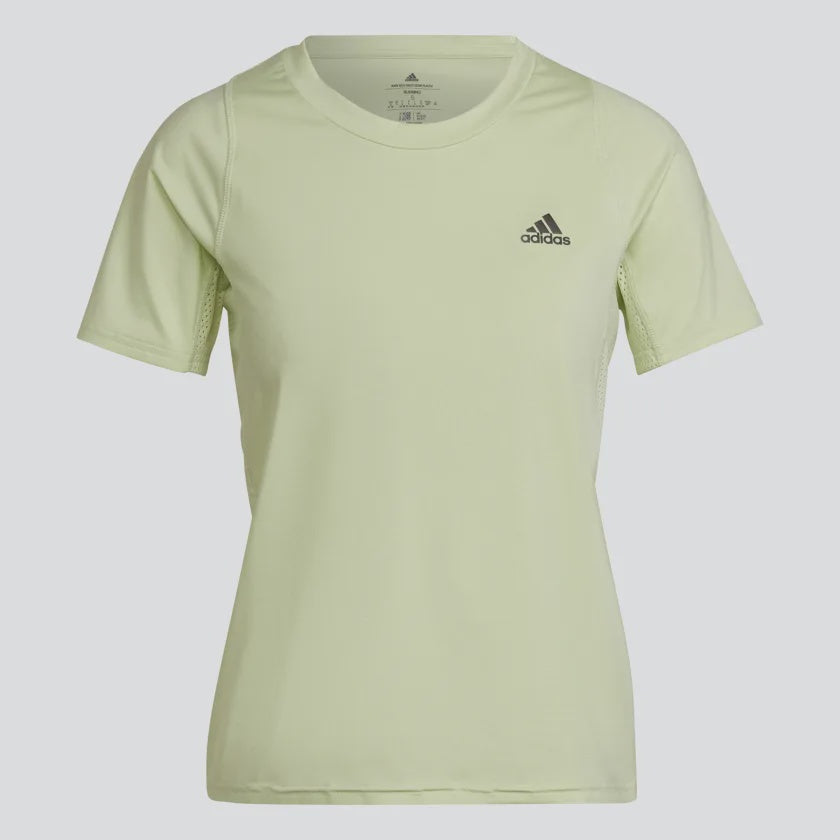 RUN FAST RUNNING T-SHIRT MADE WITH PARLEY OCEAN PLASTIC - Almost Lime