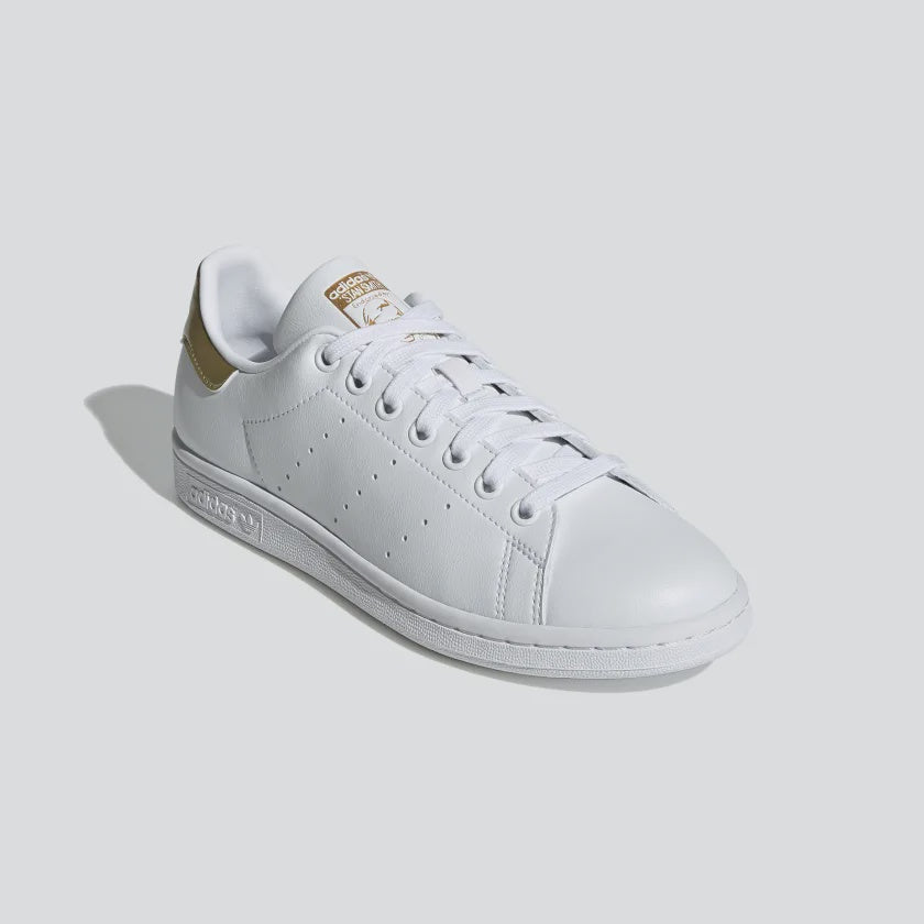STAN SMITH SHOES - Cloud White / Cloud White / Gold Metallic