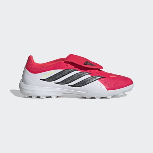 PREDATOR LEAGUE FOLD-OVER TONGUE TURF FOOTBALL SHOES 
 - Lucid Red / Core Black / Cloud White