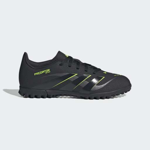 PREDATOR CLUB TURF BOOTS KIDS - Core Black / Carbon / Lucid Lemon