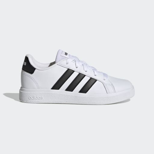GRAND COURT LIFESTYLE TENNIS LACE-UP SHOES  Cloud White / Core Black / Core Black