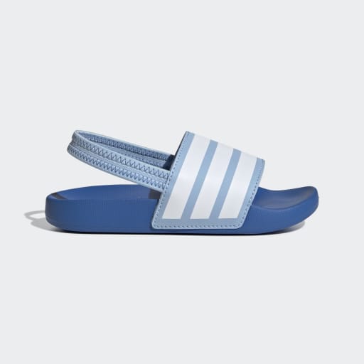 ADILETTE ESTRAP SLIDES KIDS  Clear Sky / Cloud White / Bright Royal