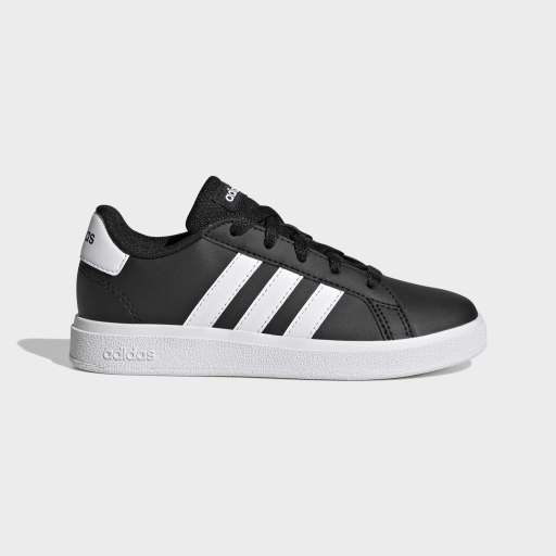 GRAND COURT LIFESTYLE TENNIS LACE-UP SHOES - Core Black / Cloud White / Core Black