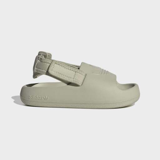 ADIFOM ADILETTE SLIDES KIDS - Putty Grey / Putty Grey / Putty Grey