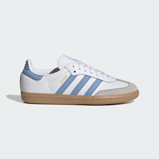 SAMBA OG SHOES - Ftwr White / Ash Blue / Gum 3