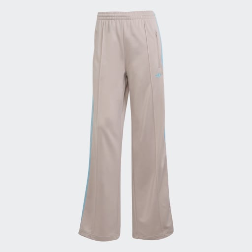 ADICOLOR CLASSIC FIREBIRD LOOSE TRACK TRACKSUIT BOTTOMS - Wonder Taupe / Blue Glow