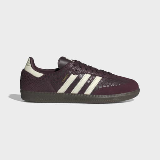 SAMBA OG SHOES - Maroon / Cream White / Gold Metallic