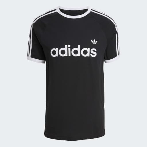 3-STRIPES SLIM RINGER T-SHIRT - Black / Black / 