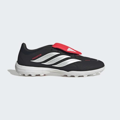PREDATOR LEAGUE FOLD-OVER TONGUE TURF FOOTBALL SHOES - Core Black / Cloud White / Lucid Red