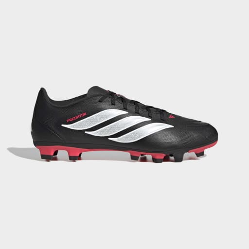 PREDATOR CLUB FIRM GROUND/MULTI GROUND FOOTBALL BOOTS - Core Black / Cloud White / Lucid Red