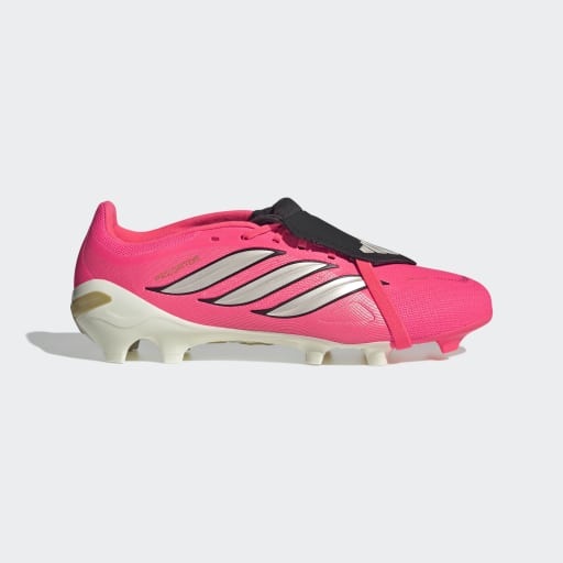 PREDATOR LEAGUE FOLD-OVER TONGUE FIRM GROUND FOOTBALL BOOTS - Solar Turbo / Thermal Chrome / Core Black