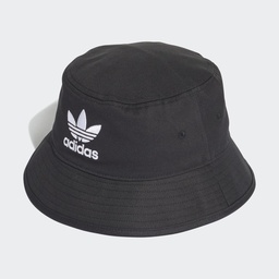 TREFOIL BUCKET HAT - Black / White