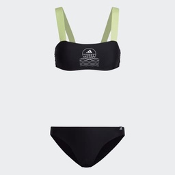 NATUREEF GRAPHIC BIKINI SET - Black / White / Pulse Lime