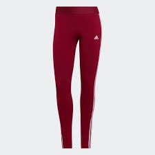 3 STRIPES LEGGINGS - Legacy Burgundy / White