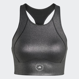 ADIDAS BY STELLA MCCARTNEY SHINY TRAINING CROP TOP - Black / White