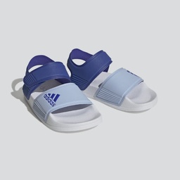 ADILETTE SANDALS - Lucid Blue / Blue Dawn / Bright Red