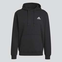 ESSENTIALS FLEECE HOODIE - Black / White