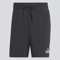 ESSENTIALS LOGO SHORTS - Black / Violet Fusion