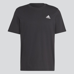 ESSENTIALS SINGLE JERSEY EMBROIDERED SMALL LOGO T-SHIRT - Black
