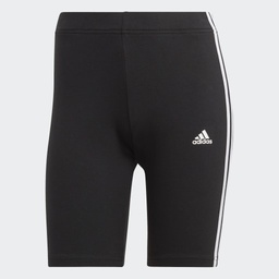 ESSENTIALS 3-STRIPES BIKE SHORTS - Black / White