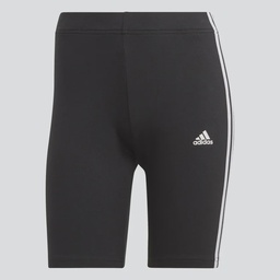 ESSENTIALS 3-STRIPES BIKE SHORTS - Black / White
