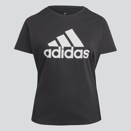 ESSENTIALS LOGO T-SHIRT (PLUS SIZE) - Black / White