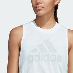 ADIDAS SPORTSWEAR FUTURE ICONS WINNERS 3.0 TANK TOP - White Melange / Grey Two
