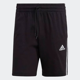 ESSENTIALS 3-STRIPES SHORTS - Black / White