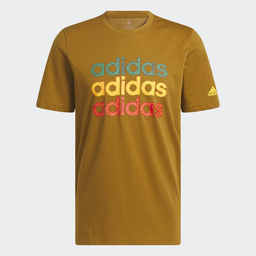 MULTI LINEAR SPORTSWEAR GRAPHIC T-SHIRT (SHORT SLEEVE) - Bronze Strata