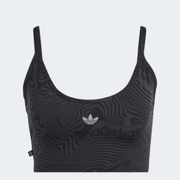 ADIDAS MARBLE PRINT SPORTS BRA LONG-SLEEVE TOP - IC2214