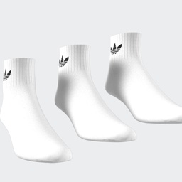 MID CREW SOCKS 3 PAIRS - White / White / Black