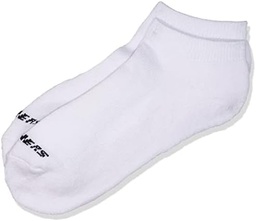 [845520463702] SKECHERS 6PK UNISEX 1/2 TERRY NO SHOW - S118209 - 100