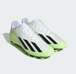 X CRAZYFAST.4 FLEXIBLE GROUND BOOTS - Ftwr White / Core Black / Lucid Lemon