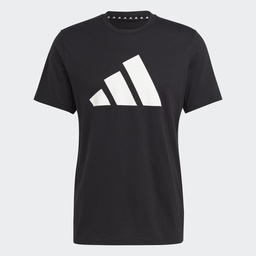 TRAIN ESSENTIALS FEELREADY LOGO TRAINING T-SHIRT - Black / White
