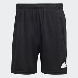 TRAIN ESSENTIALS LOGO TRAINING SHORTS - Black / White