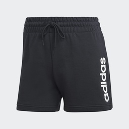 ESSENTIALS LINEAR FRENCH TERRY SHORTS - Black / White