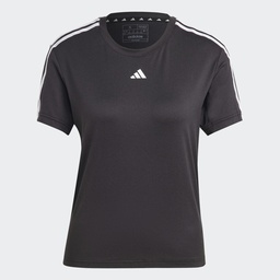 AEROREADY TRAIN ESSENTIALS 3-STRIPES T-SHIRT - Black / White