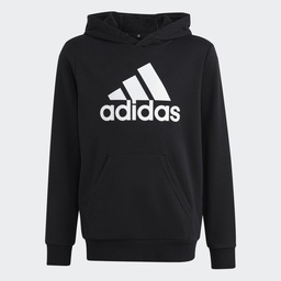 BIG LOGO ESSENTIALS COTTON HOODIE - Black / White