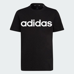 ESSENTIALS LINEAR LOGO COTTON T-SHIRT - Black / White