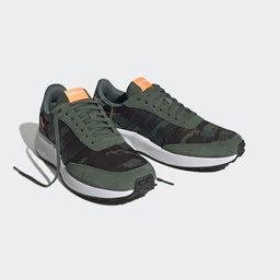 RUN 70S LIFESTYLE RUNNING SHOES - Green Oxide / Core Black / Screaming Orange