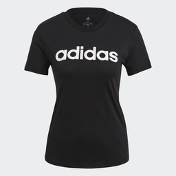 ESSENTIALS SLIM LOGO T-SHIRT - Black / White