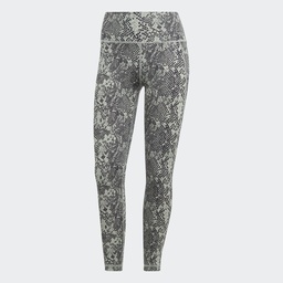 ADIDAS OPTIME STASH POCKET TRAINING ANIMAL PRINT 7/8 LEGGINGS - HR2967
