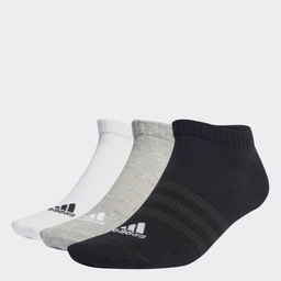THIN AND LIGHT SPORTSWEAR LOW-CUT SOCKS 3 PAIRS - Medium Grey Heather / White / Black